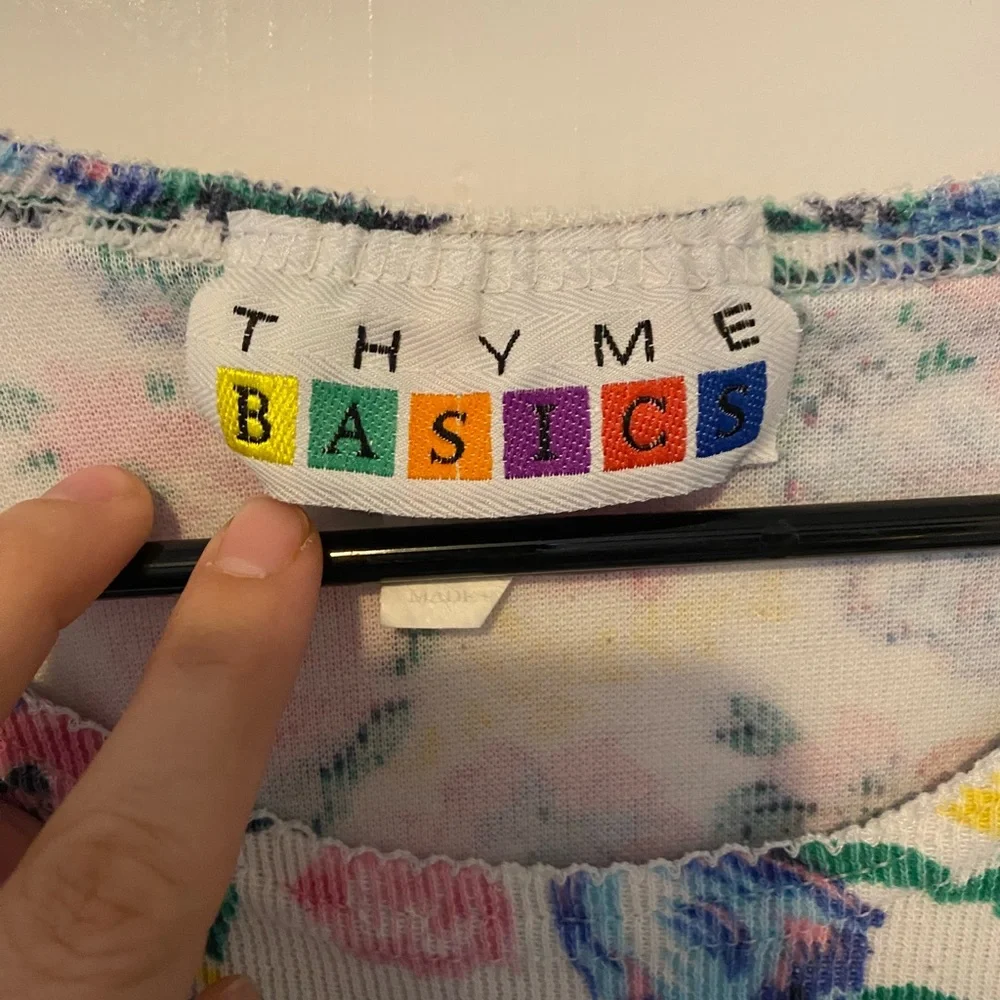 Vintage Floral Women's maternity Top - Picture 3 of 5